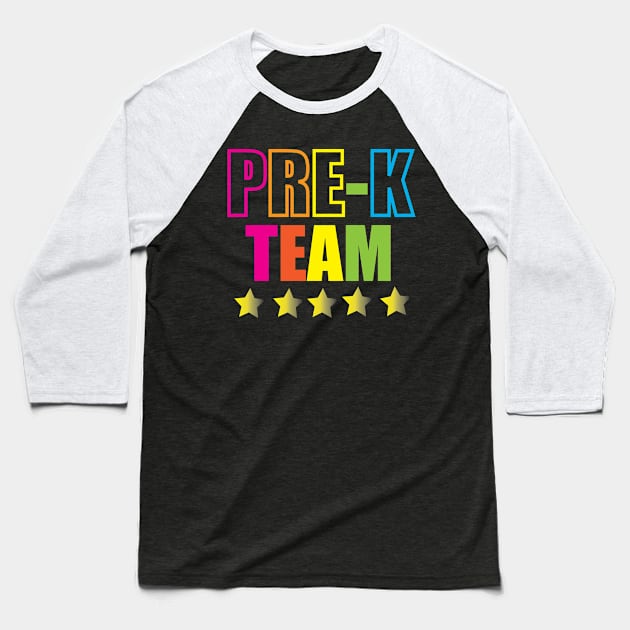 PRE-K TEAM funny Baseball T-Shirt by nagatu